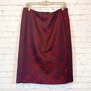 Black Label Evan-Picone pencil maroon skirt 10